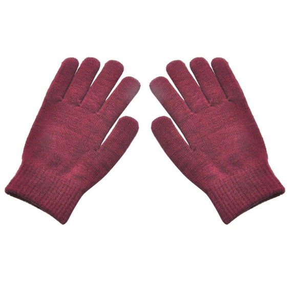 WonderWiz Womens Touch Screen Phone Fleece Windproof Gloves Winter Warm Wear Wine One Size