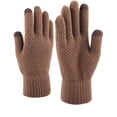 thumbnail image 1 of WonderWiz Womens Winter Gloves Warm Lined Touch Screen Driving Gloves Coffee One Size, 1 of 4