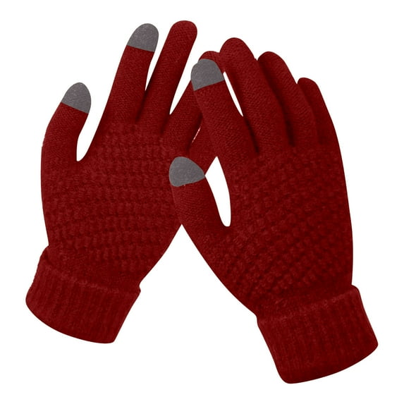 WonderWiz Womens Winter Gloves Warm Lined Touch Screen Driving Gloves H One Size