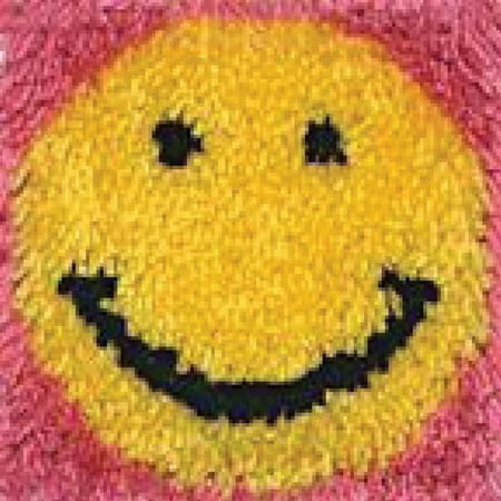 Wonderart 1 Piece Latch Hook Kit with Pre-Cut Rug Yarn and Instructions, Smile