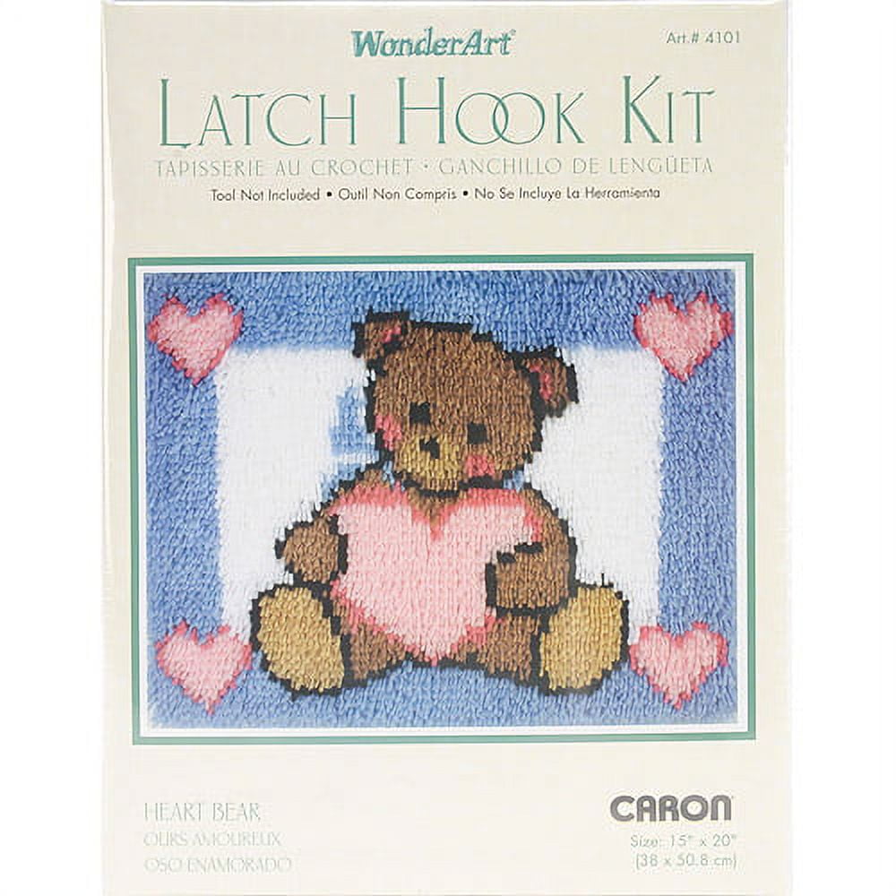 Heart Latch Hook Kit — StitchSpace LA