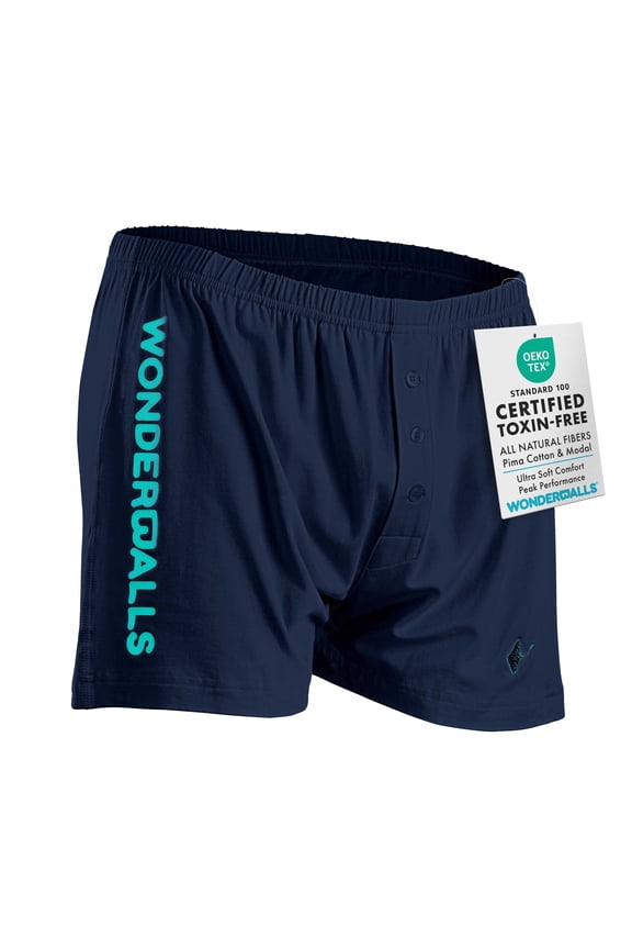 Sport Boxer Underwear for Men - Navy, Small, (Pack of 1) - Ultra-Soft & Breathable Pima Cotton & Modal Blend - Athletic Underwear Boxer Shorts for Men