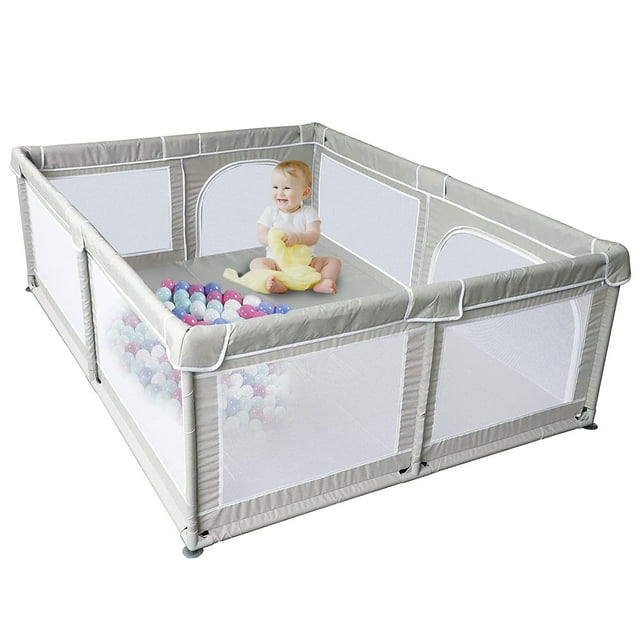 "Wonderbean Toddler's Play Pen Extra Large Playard for Unisex Kids