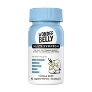 Wonderbelly Multi-Symptom Relief Chewable Tablets, Vanilla Bean Flavor, 262 mg, 40 Count