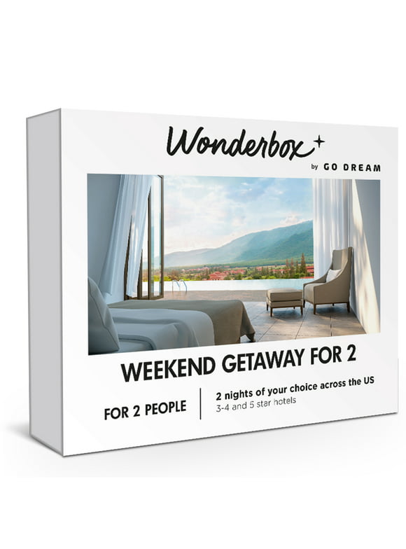 Wonderbox - Experience Gift - Weekend Getaway for 2 - Enjoy 2 Nights in Our Partner Hotels