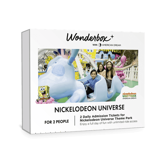 Wonderbox Experience Gift Box - Nickelodeon Universe Theme Park Admission for 2 -Unlimited Ride Access