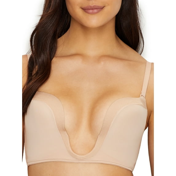 Wonderbra Women's Ultimate Plunge Underwire Bra, Skin, 38B
