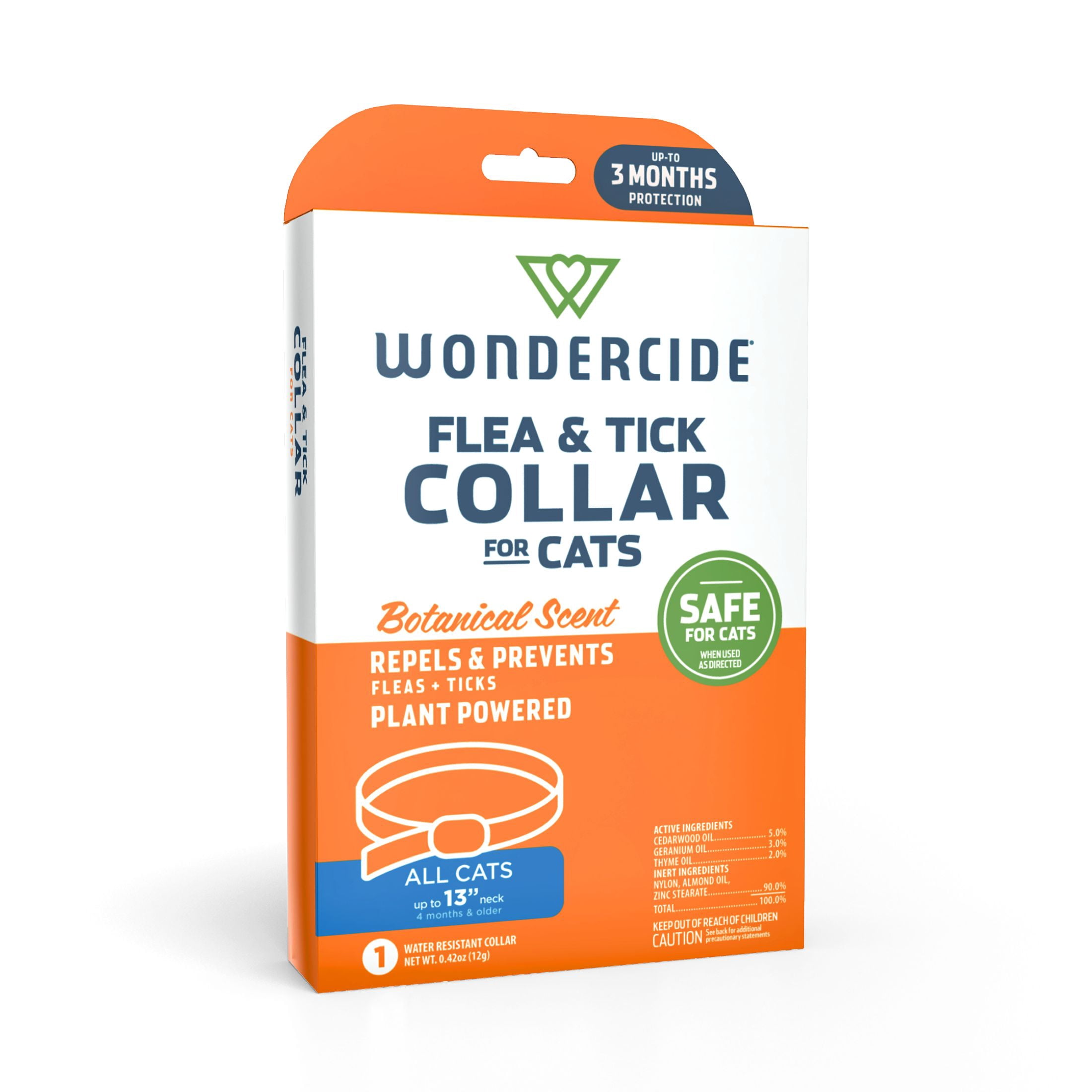 Wondercide Cat Collar, Flea & Tick Repellent, Up to 3 Months Protection ...