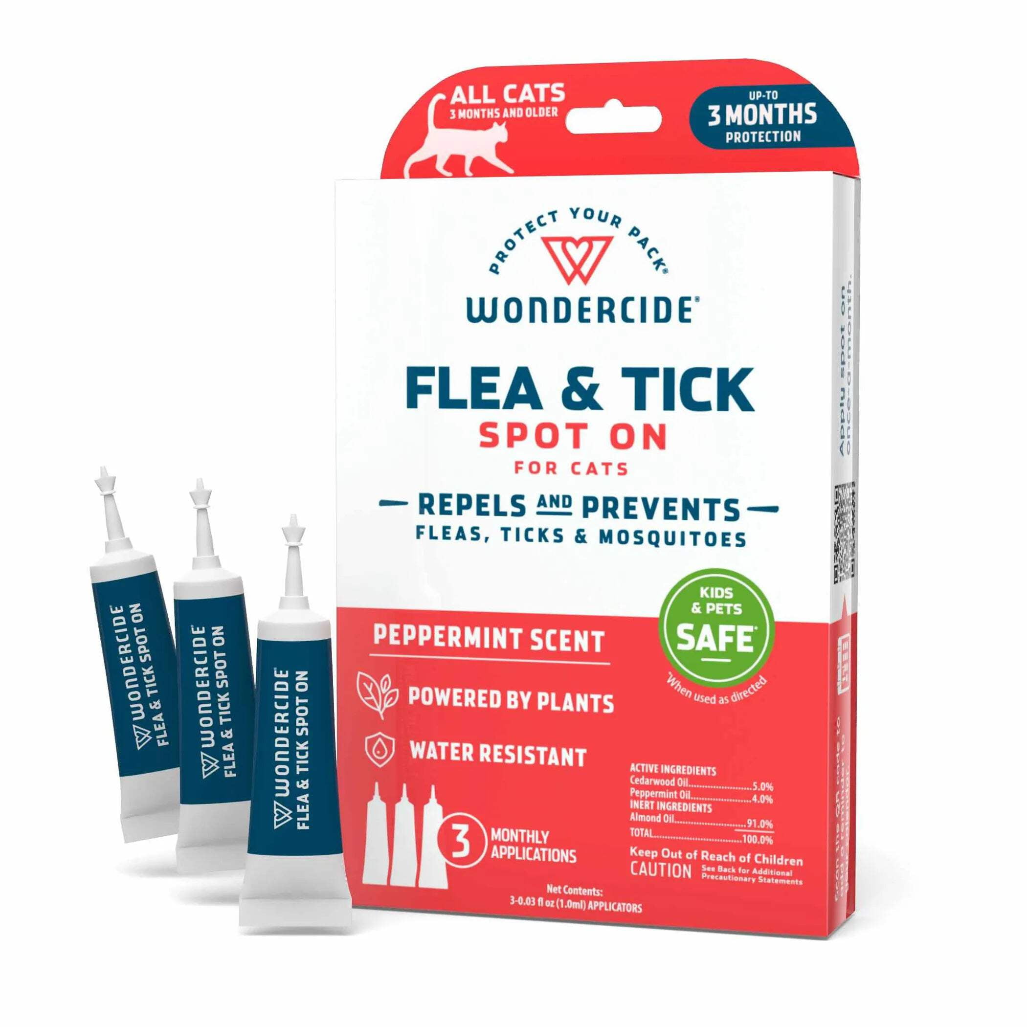 Wondercide Flea  Tick Spot On for Cats - Peppermint