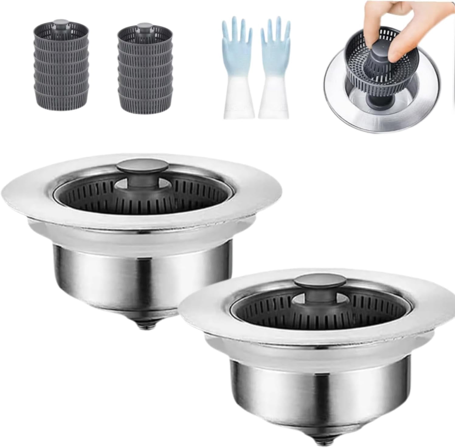 Universal Waschbeckenstopfen Edelstahl – Passt Für 27-41 Mm Abflusslöcher, Mit Sprungkern