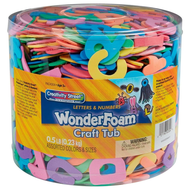 Creativity Street Wonderfoam Tub of Letters/Numbers - Assorted - 1 / Set Creativity Street Wonderfoam Tub of Letters/Numbers - Assorted - 1 / Set