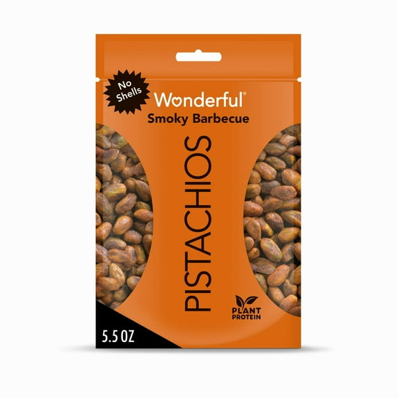 Wonderful BBQ Pistachios, No Shells 5.5 oz (Pack of 16)