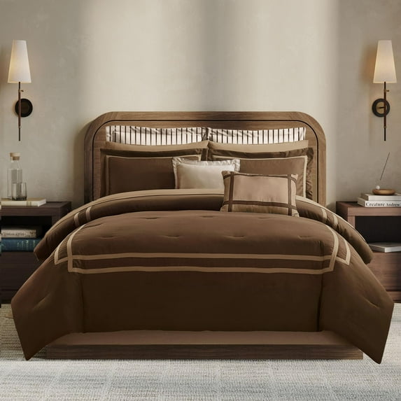 Wonderful Bedding Luxury Hotel-Style 8-Piece Comforter Set - Bed In a Bag