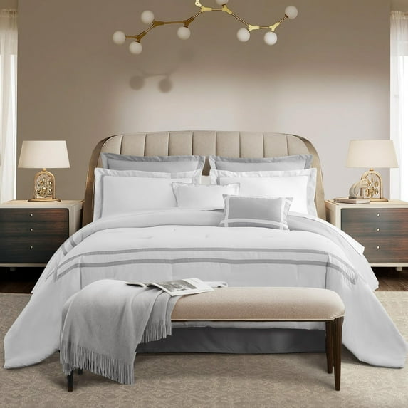 Wonderful Bedding Luxury Hotel-Style 8-Piece Comforter Set - Bed In a Bag