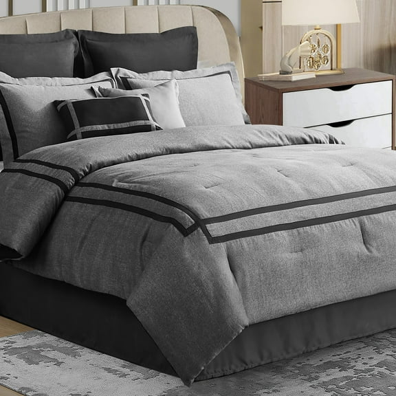 Wonderful Bedding Luxury Hotel-Style 8-Piece Comforter Set