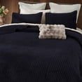 thumbnail image 1 of Wonderful Bedding Modern Striped Velvet 3-Piece Quilt Set, 1 of 11