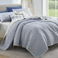 thumbnail image 1 of Wonderful Bedding Modern Yarn Dyed Striped Quilt 5-Piece Set, 1 of 7