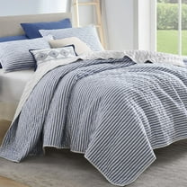 Wonderful Bedding Modern Yarn Dyed Striped Quilt 5-Piece Set