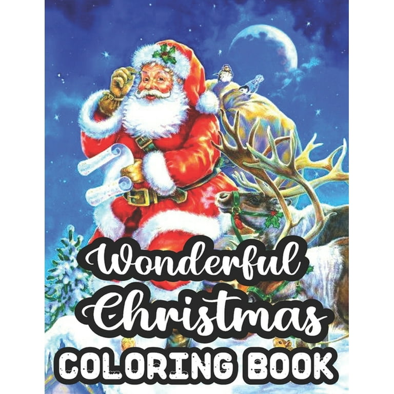 Christmas Coloring Book For Adults Relaxation: Coloring Book For Adults  Relaxation Beginner Stress Relief Relaxing Patterns For Markers Crayons Ink  Co (Paperback)