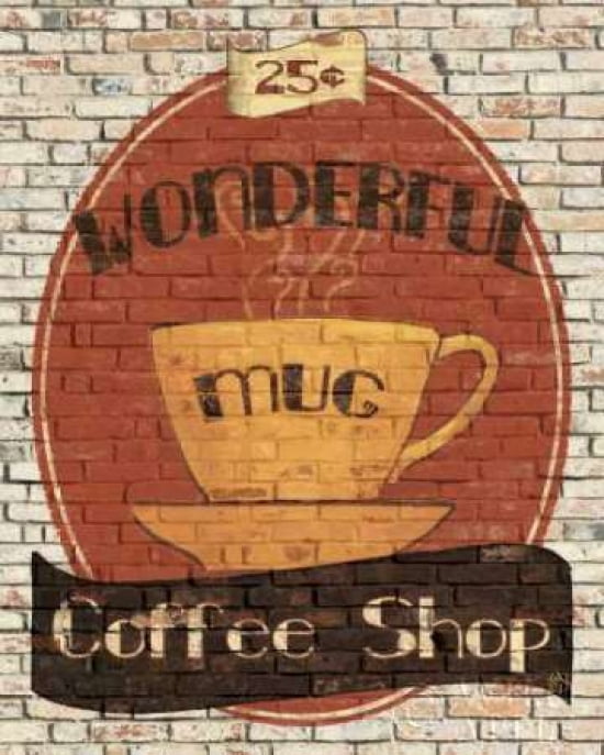 Wonderful Coffee Shop Canvas Art - Avery Tillmon (24 x 30)
