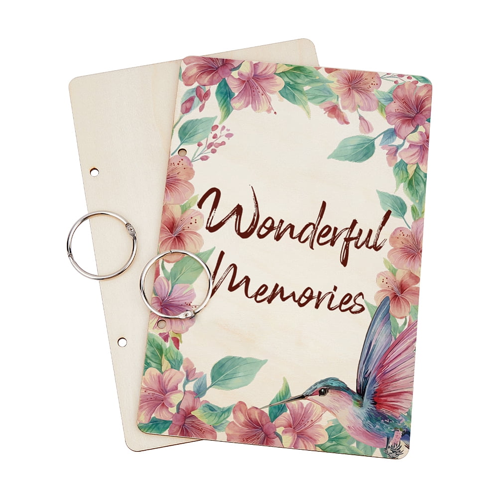 greeting card binder Wonderful Memories Greeting Card Holder Organizer Wooden Card Keeper Binder  Planning Book Flowers Hummingbird Birthday Cards Keeper