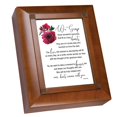 thumbnail image 1 of Wonderful Memory Honor Rose Woodgrain Bereavement Jewelry Keepsake Box, 1 of 1