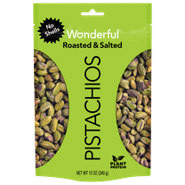 Wonderful Pistachios, No Shells Roasted & Salted Nuts, 12 Ounce Bag