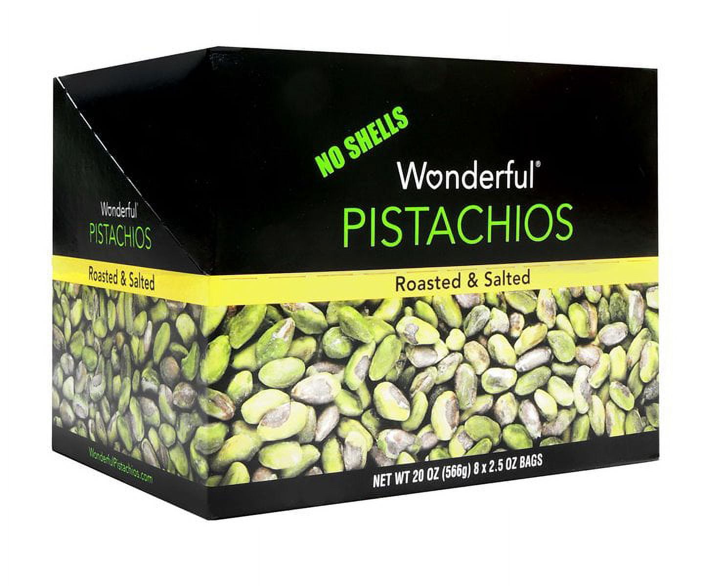 Wonderful , No Shelled Pistachio, Count 8 (2.5 oz ) - Nut & Dry Fruit / Grab Varieties & Flavors