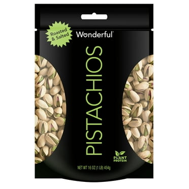 Wonderful Pistachios, In-Shell Roasted & Salted Nuts, 16 Ounce Bag