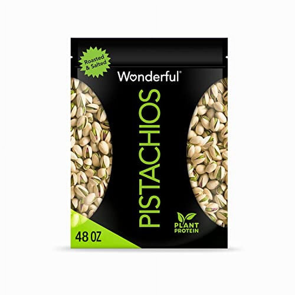 Wonderful Pistachios In Shell, Roasted and Salted Nuts, 48 Ounce ...