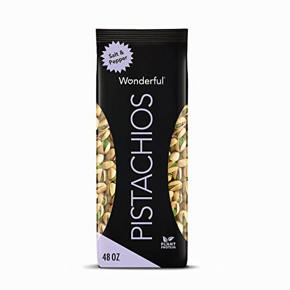 Wonderful Pistachios, InShell, Salt & Pepper Nuts, 48oz