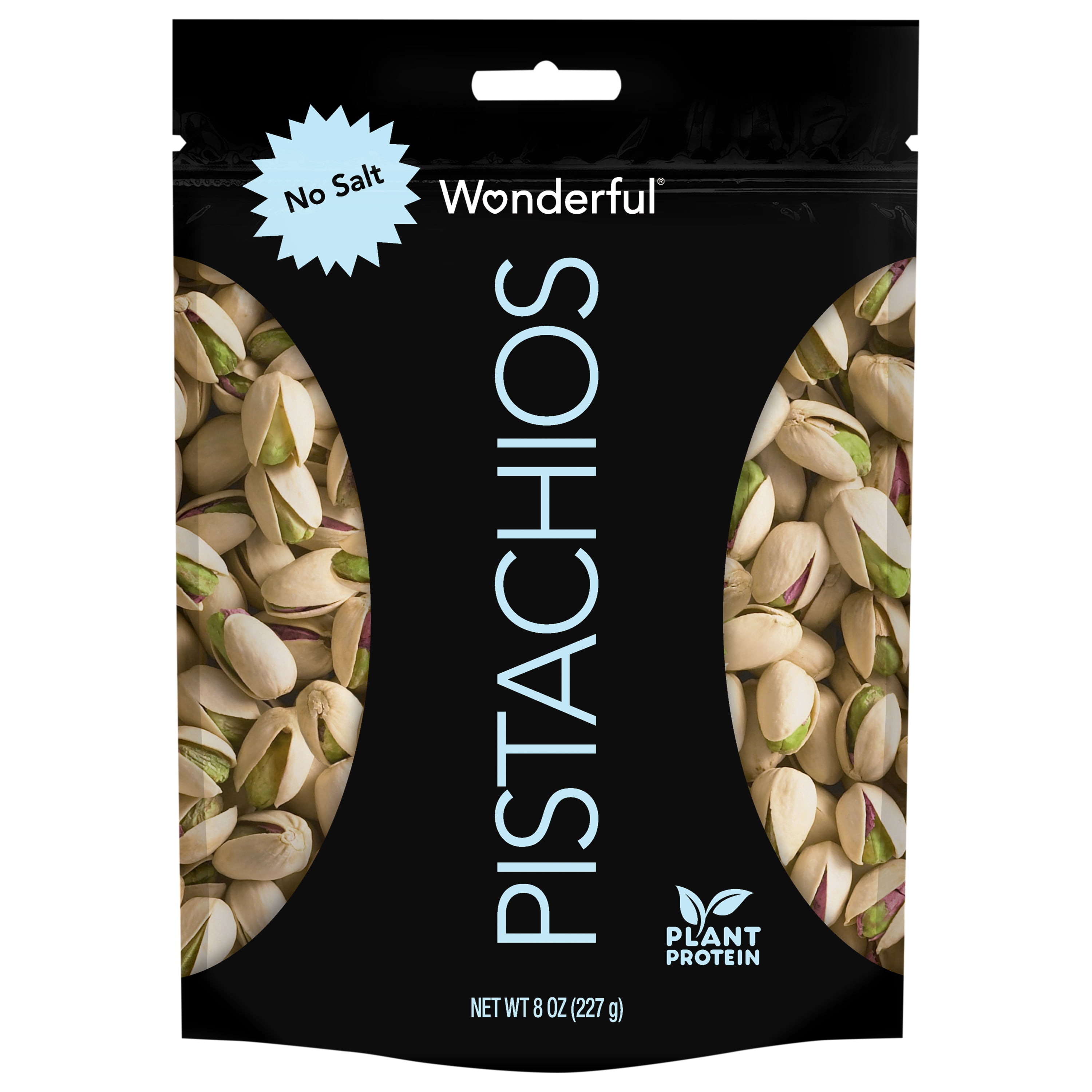 Wonderful Pistachios, In-Shell Roasted with No Salt Nuts, 8 Ounce Bag