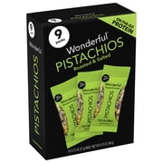 Wonderful Pistachios No Shells Roasted & Salted, 0.75 oz (Pack of 9)