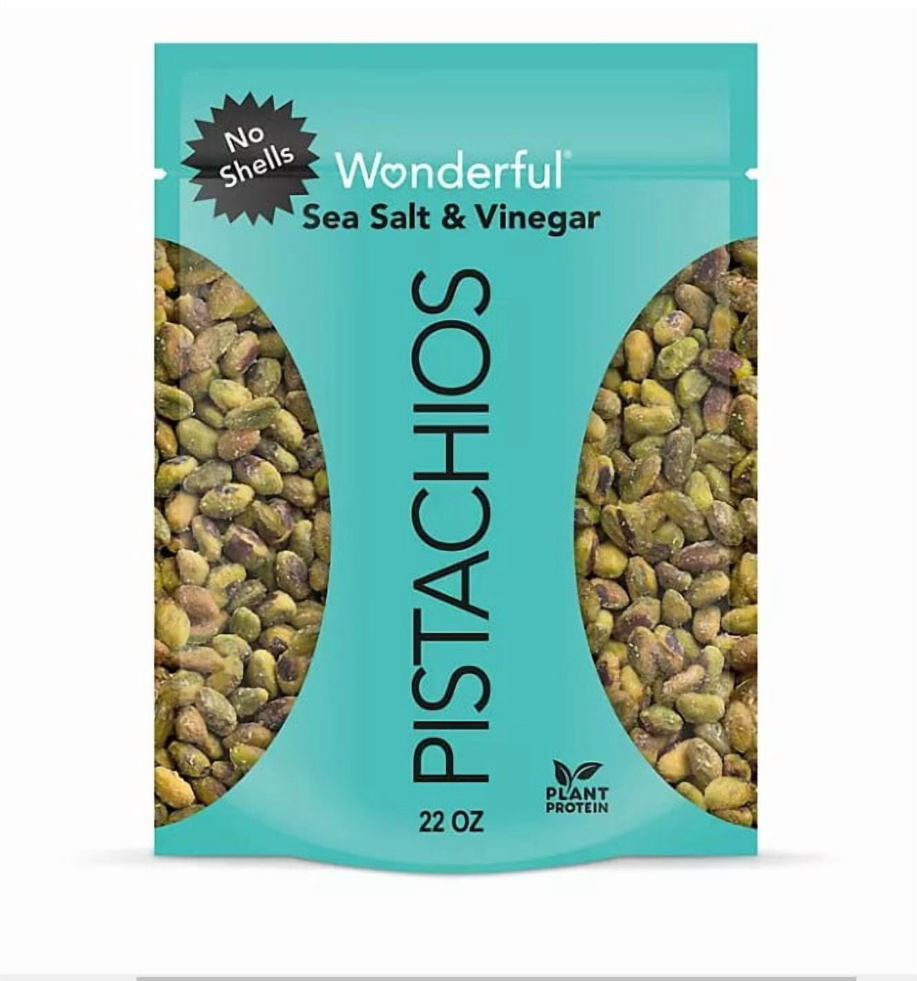 Wonderful Pistachios, No Shells, Sea Salt & Vinegar Flavored Nuts (22 oz.)
