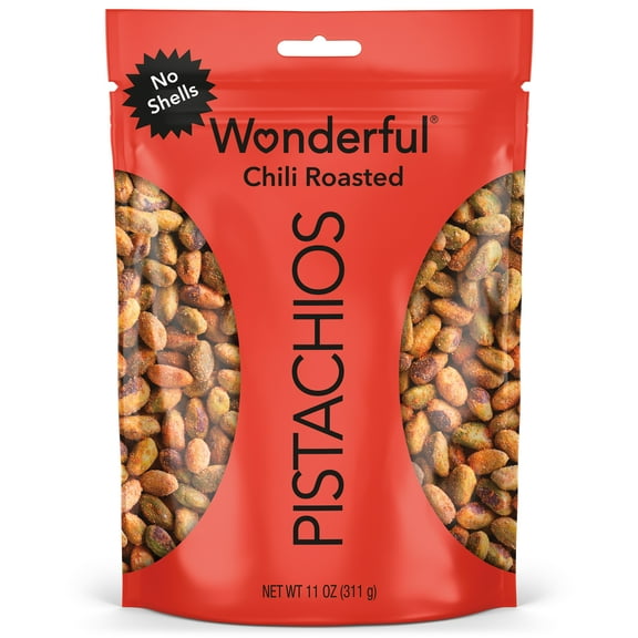 Wonderful Pistachios No Shells Chili Roasted Nuts, 11 Ounce Bag