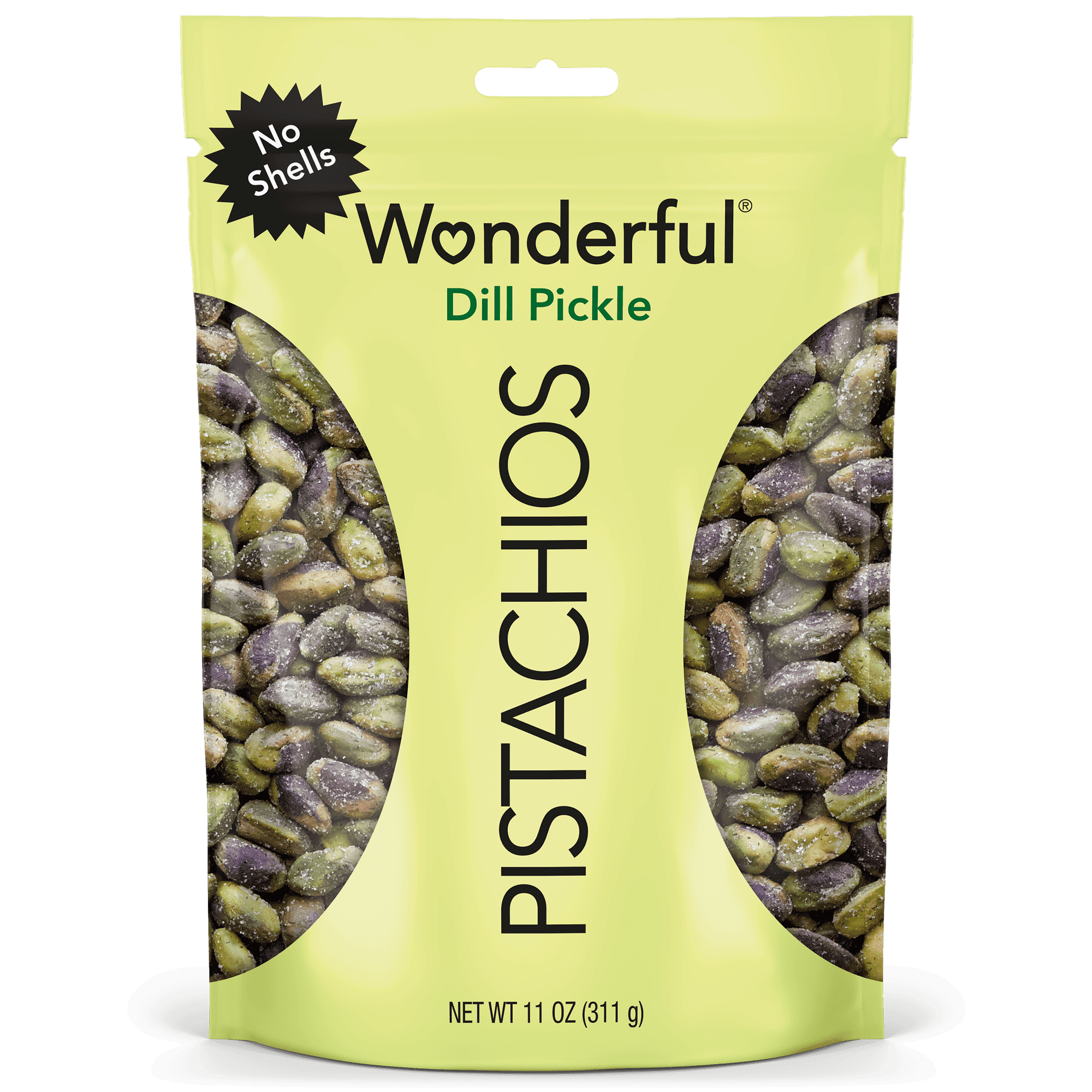 Wonderful Pistachios No Shells Dill Pickle Nuts, 11 Ounce Bag