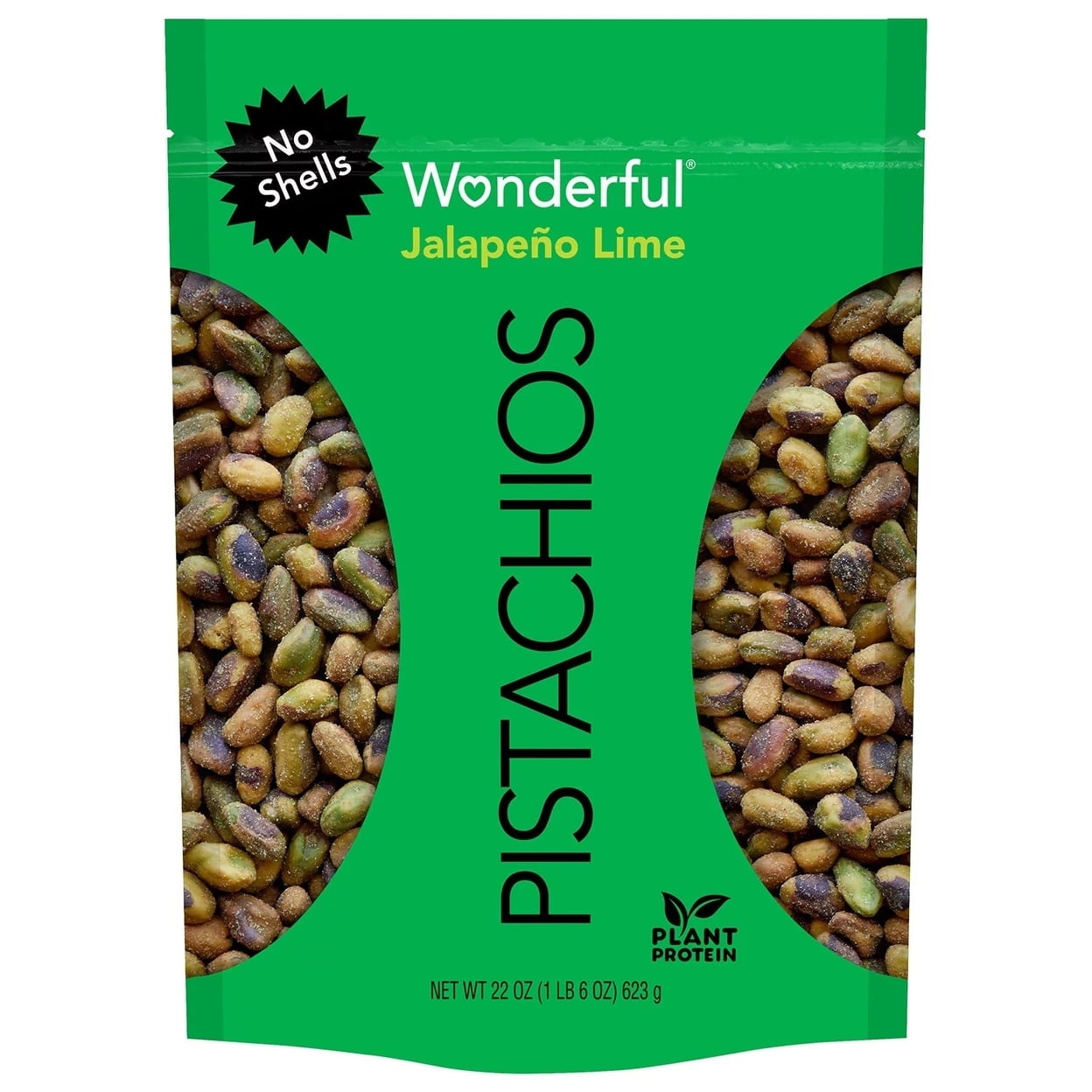 Wonderful Pistachios No Shells, Jalapeno Lime (22 Ounce)
