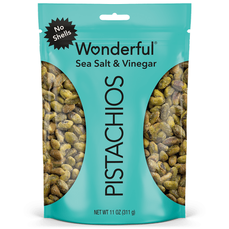Wonderful Pistachios No Shells Sea Salt & Vinegar Nuts, 11 Ounce Bag