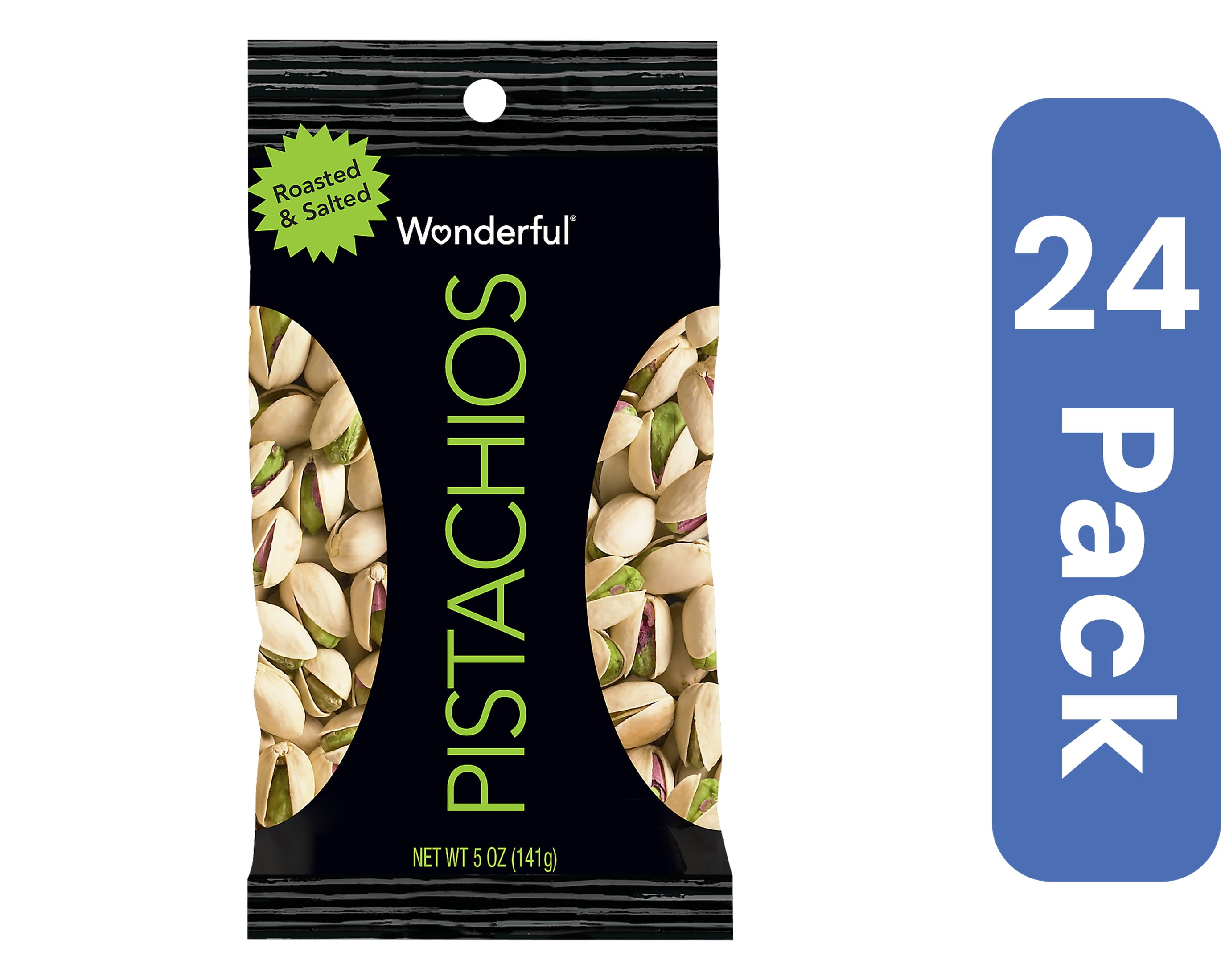 Wonderful Pistachios Roasted & Salted 5 oz (Pack of 24)
