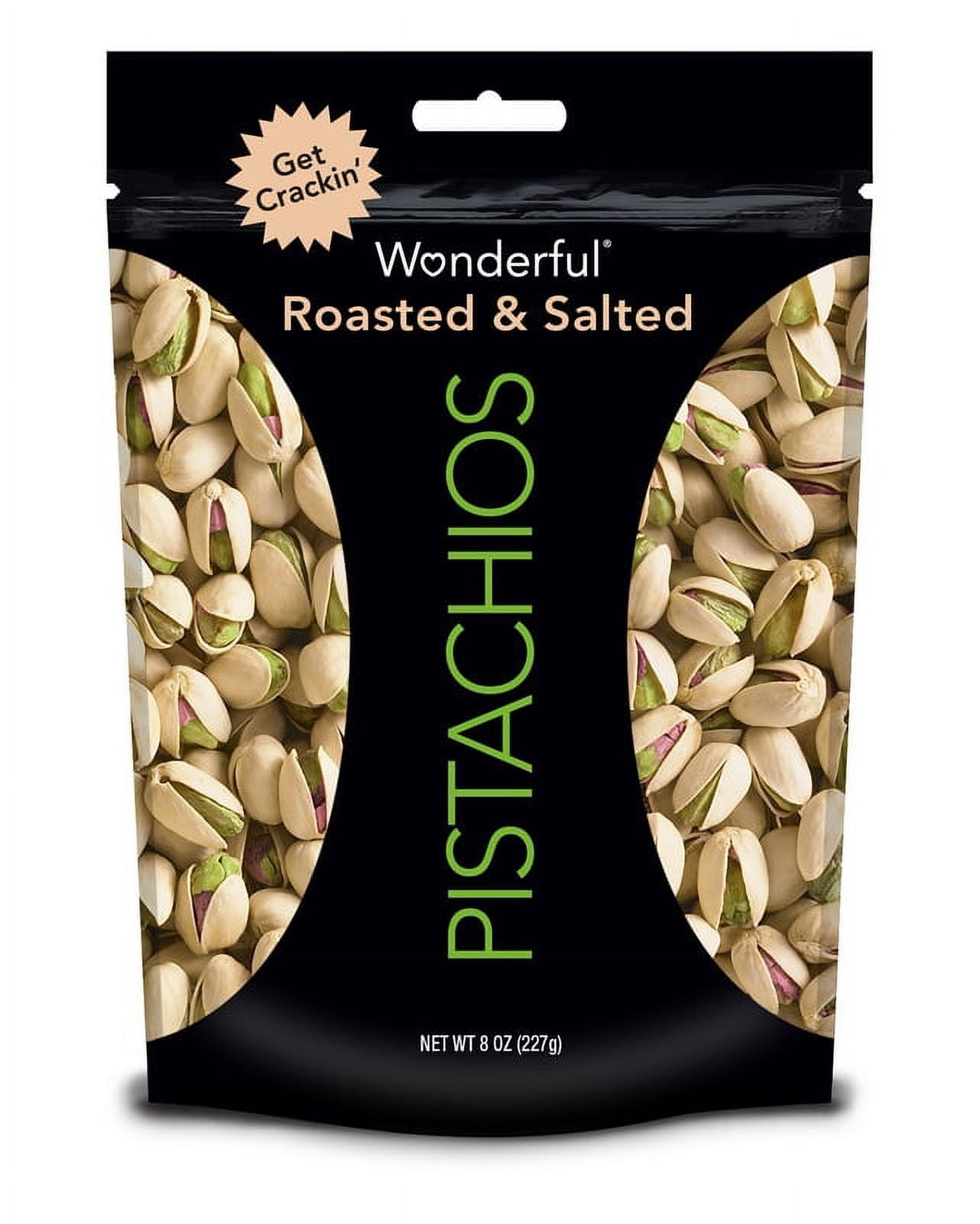 Wonderful Pistachios Roasted & Salted, 8 Ounces, 10 per case