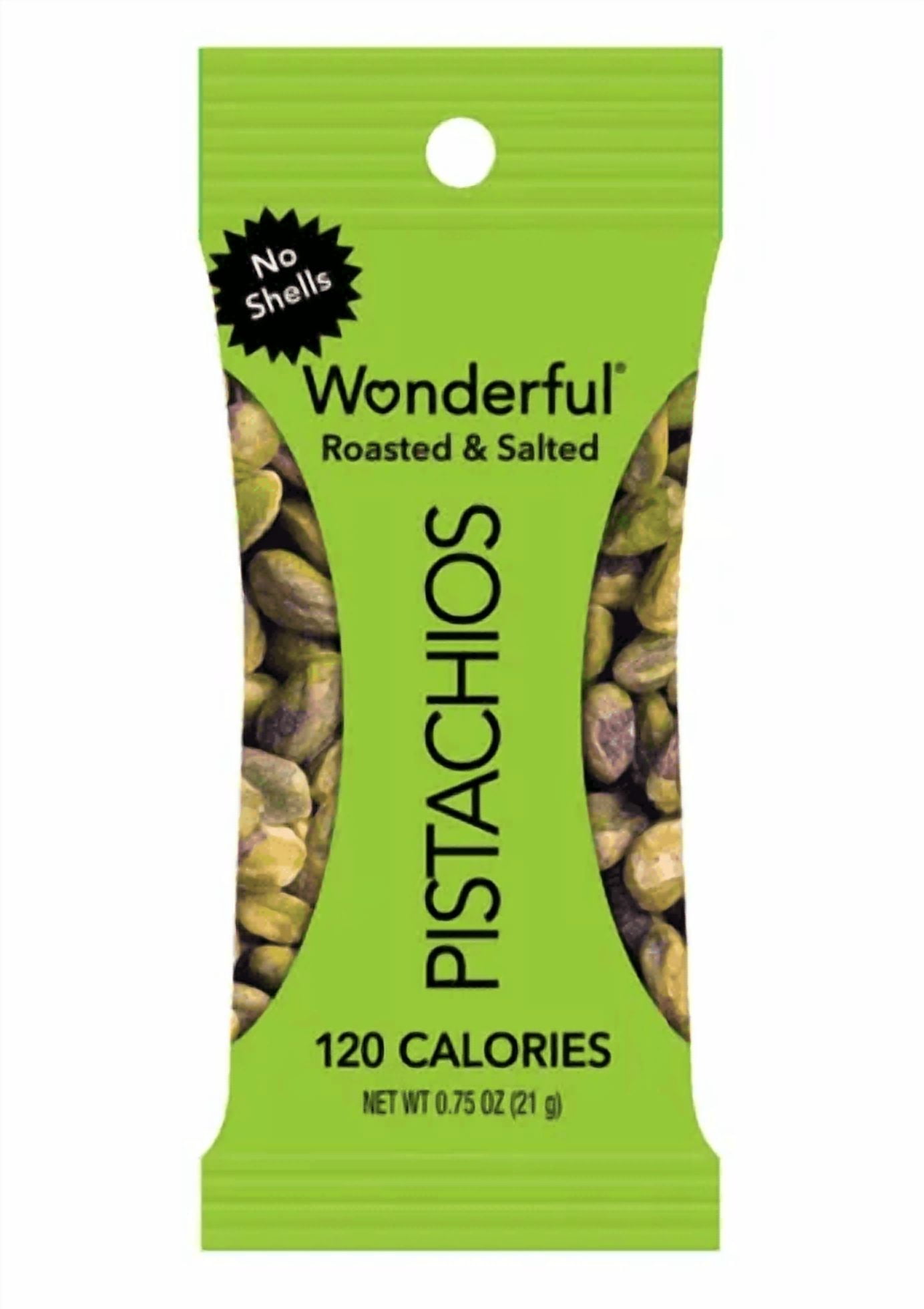 Wonderful Pistachios Roasted & Salted No Shells 2-Pack 0.75 oz ...