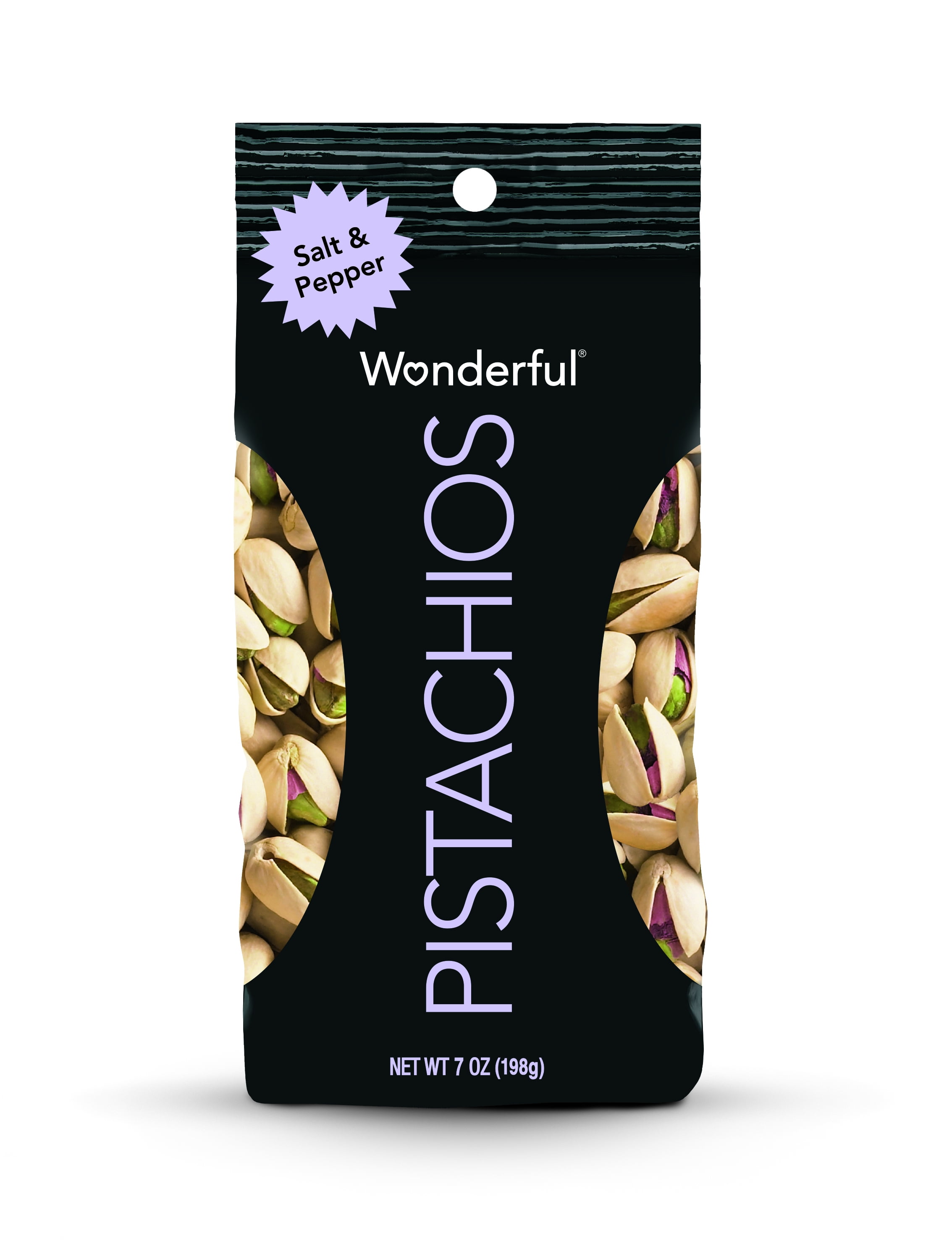 Wonderful Pistachios, Salt & Pepper Flavored, 7 Ounce Bag - Walmart.com