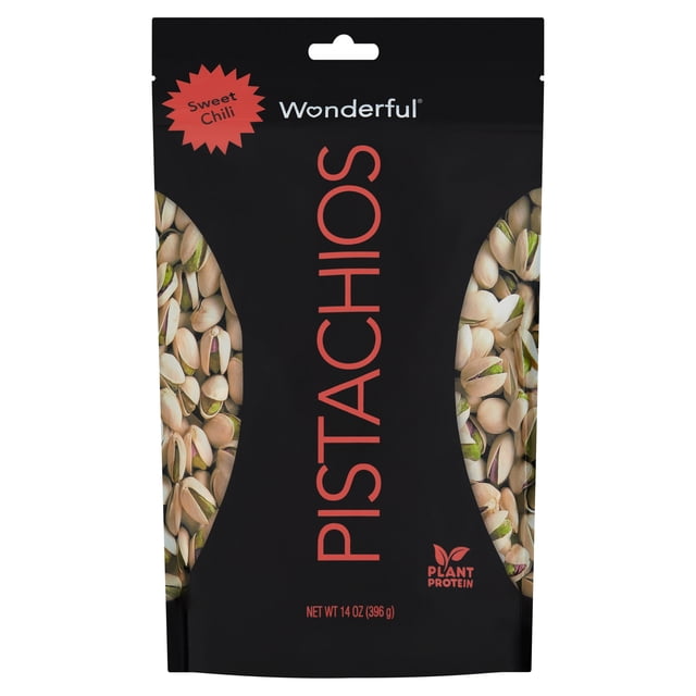 Wonderful Pistachios, Sweet Chili Flavored Nuts, 14 Ounce Resealable ...