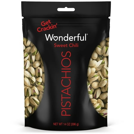 Wonderful Pistachios In-Shell Sweet Chili, 14 Ounce Resealable Bag