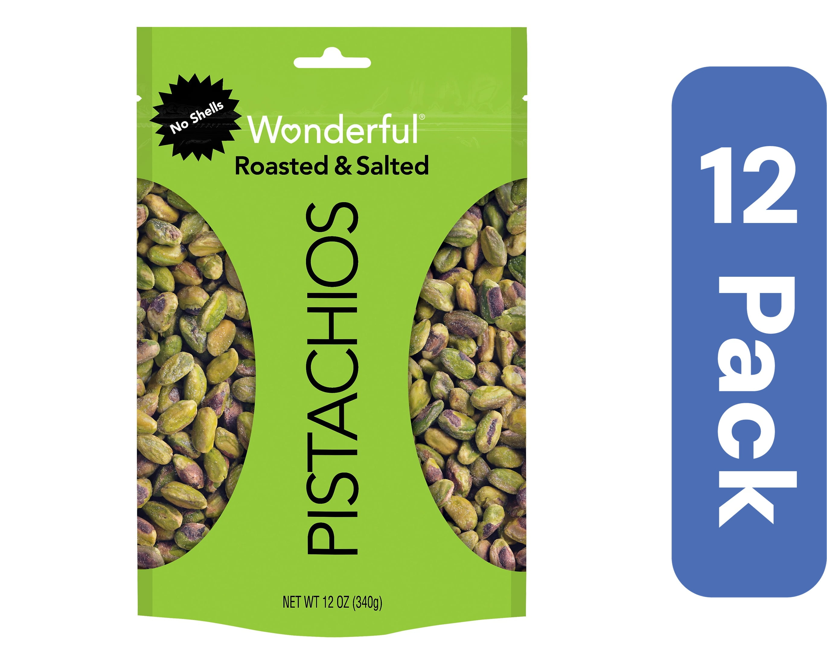 Wonderful Roasted & Salted Pistachios 12 oz (Case of 12)