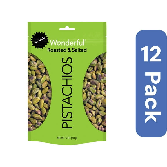 Wonderful Roasted & Salted Pistachios 12 oz (Case of 12)