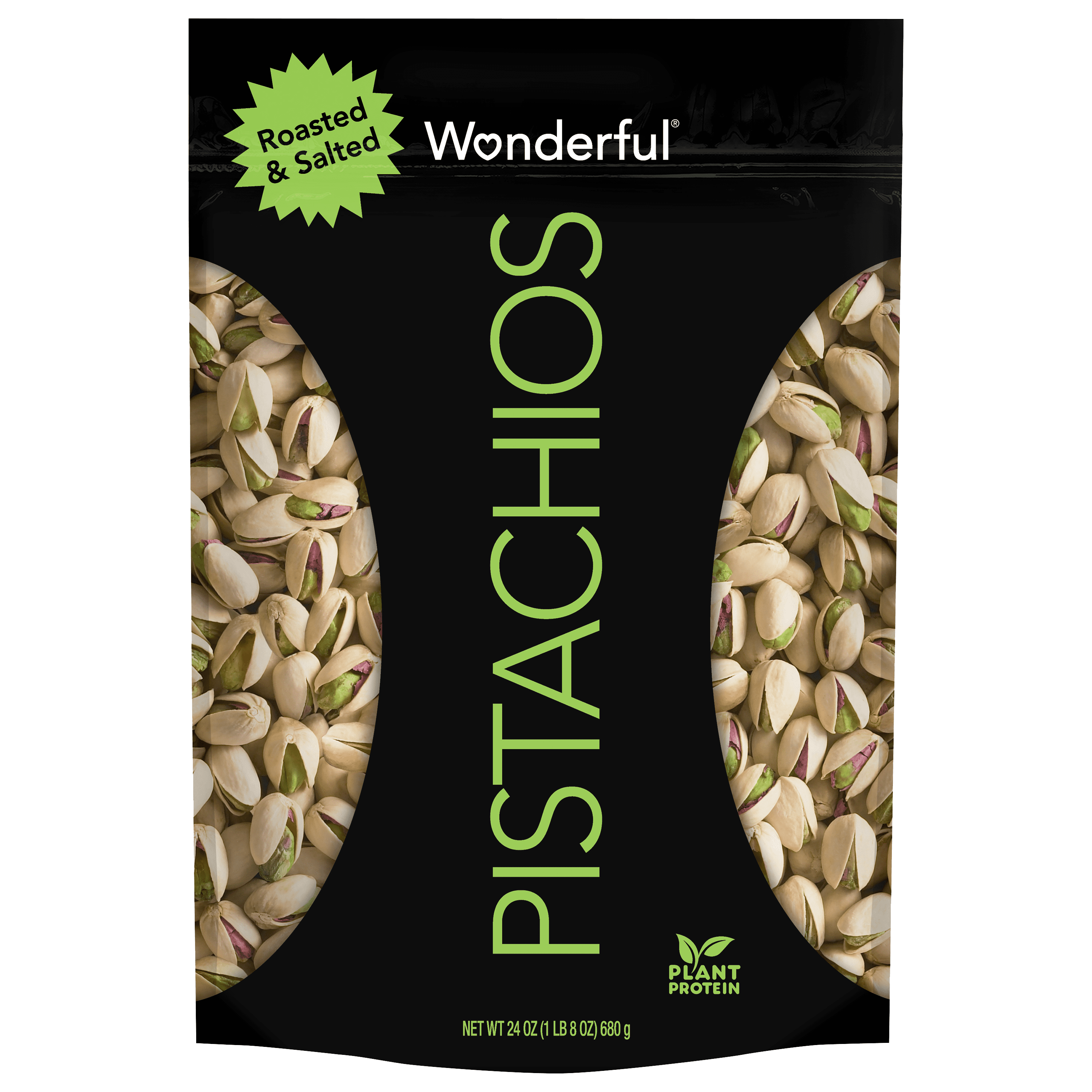 Wonderful Roasted & Salted Pistachios, 24 Oz - Walmart.com