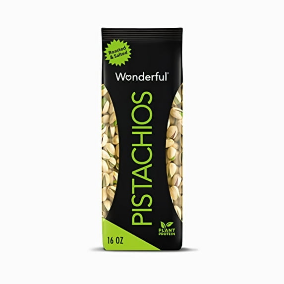 Wonderful Roasted and Salted Pistachios (Pack of 12)