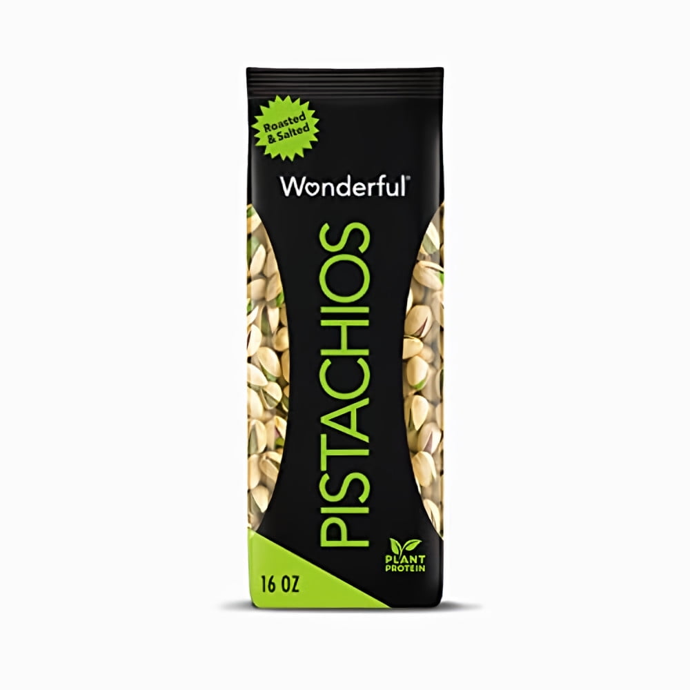 Wonderful Roasted and Salted Pistachios (Pack of 32)