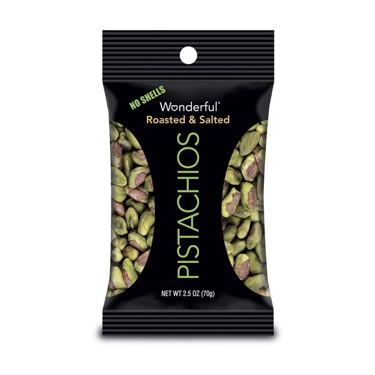 Wonderful Roasted and Salted Shelled Pistachios 2.5 oz Pouches - Pack ...